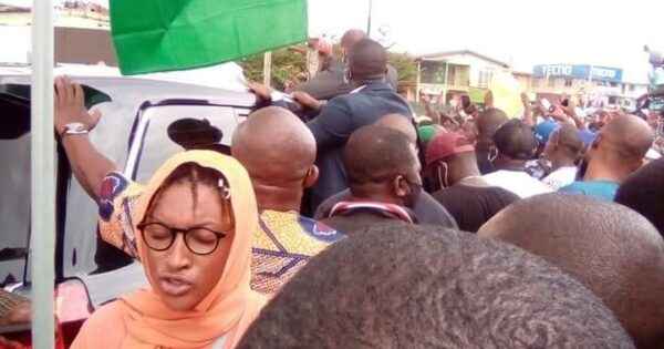 The woman alleged to have initiated attack on Gov Oyetola