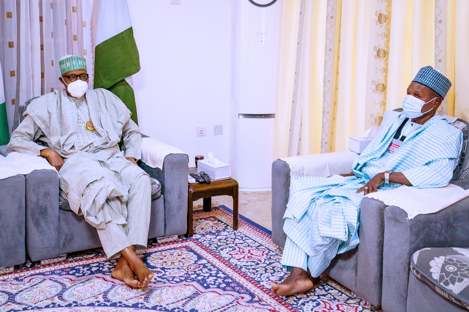 Buhari receives Masari in Daura