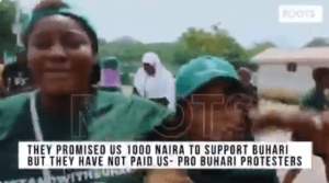 Pro Buhari protesters