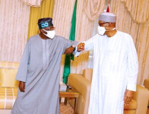 Buhari hosts Tinubu in Aso Rock