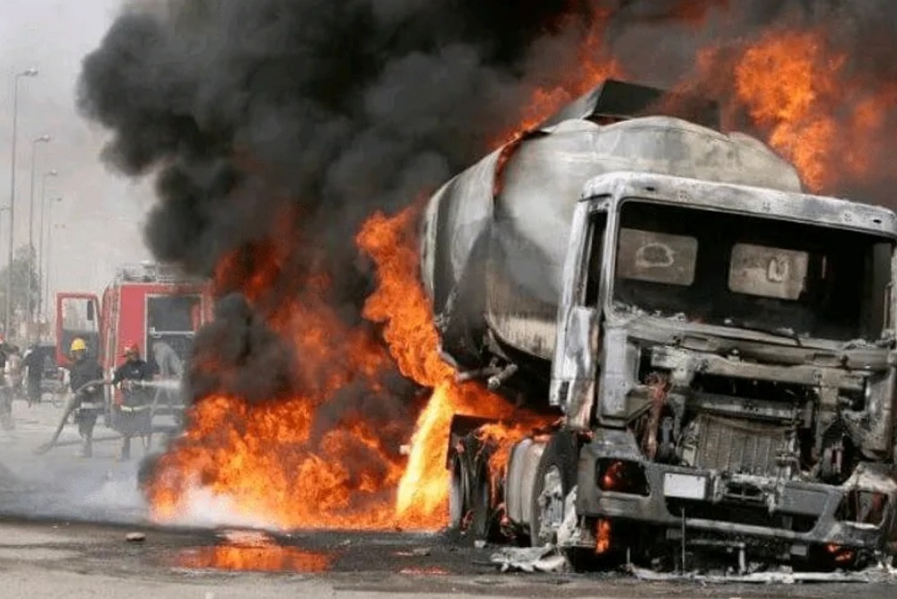 Tanker explosion in Delta