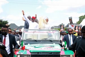 Okowa triumphal entry into Asaba