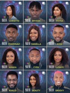 BBNaija Season 7 12 premier show housemates