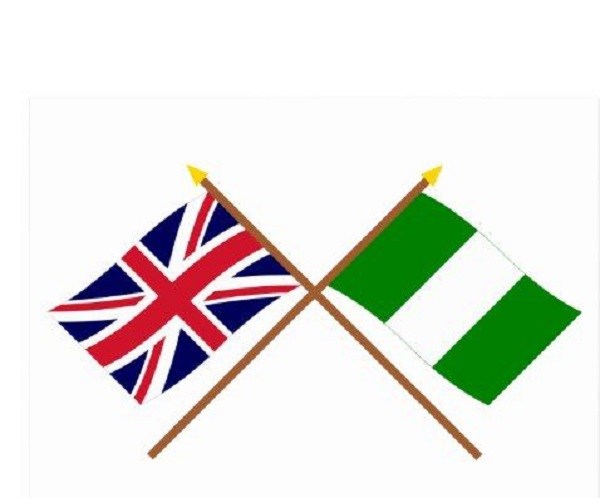 British-Nigeria flags