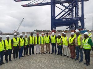 Group photo at Lekki Deep Seaport on Saturday