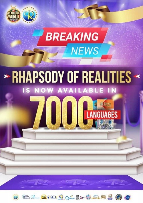 Rhapsody of Realities Celebrating life transforming touch in 7,000 languages