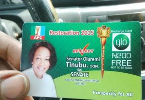 Tinubu recharge card