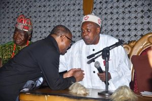Obi with Igwe Lawrence  Agubuzu