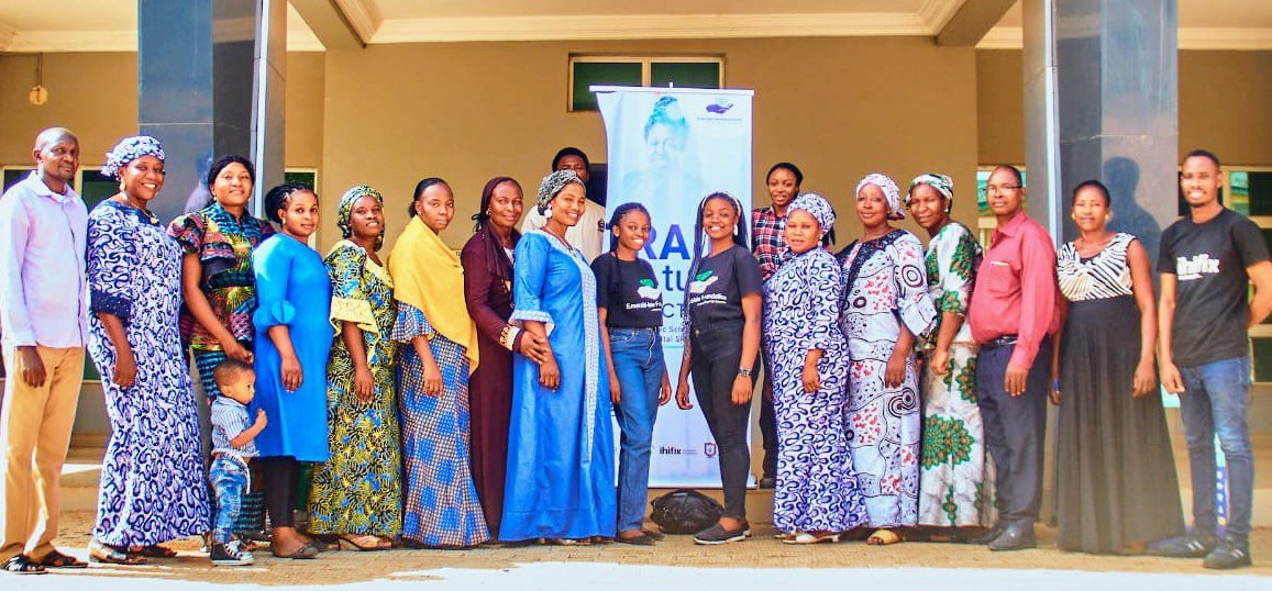 Group picture at the end of a five-day digital literacy training organised for 25 primary school teachers in Chikun Local Government Area of the state organised by Emerald-Isle Foundation