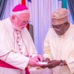 Tinubu with Archibishop Gallagher